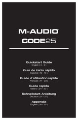 M-Audio CODE25 Guia De Inicio Rapido