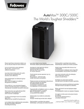 Fellowes AutoMax 500C Manual De Instrucciones