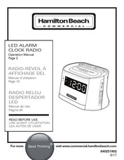 Hamilton Beach HCR410 Manual De Uso