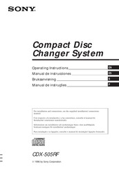 Sony CDX-505RF Manual De Instrucciones