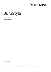 DURAVIT DuraStyle DS 7470 L Instrucciones De Montaje