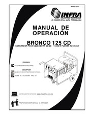 Infra BRONCO 125 CD Manual De Operación