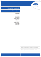 Carrier FRÍO SOLO 38TCA1806 Manual De Instalación