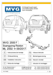 MVG 2500 F Instrucciones De Montaje