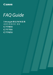 Canon imageRUNNER ADVANCE DX C7780i Manual De Instrucciones