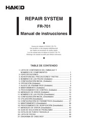 Hakko FR-701 Manual De Instrucciones