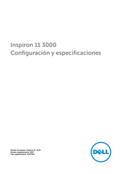 Dell P25T Configuración Y Especificaciones