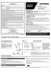 Sylvania SST4274S El Manual Del Propietario