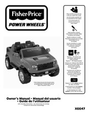 Fisher-Price Power Wheels X6647 Manual Del Usuario