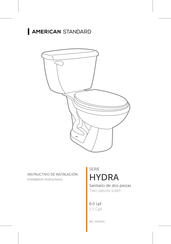 American Standard HYDRA Serie Instructivo De Instalación
