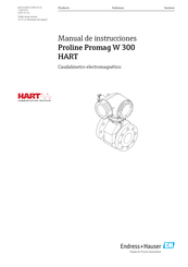 Endress+Hauser Proline Promag W 300 HART Manual De Instrucciones