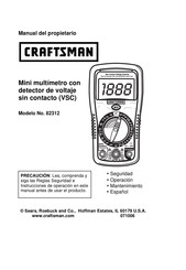 Craftsman 82312 Manual Del Propietário