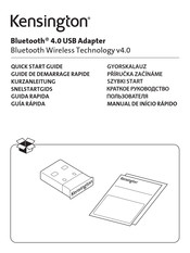 Kensington Bluetooth 4.0 Guía Rápida