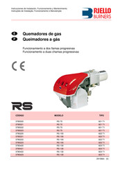 Riello Burners 3785221 Instrucciones De Instalación, Funcionamiento Y Mantenimiento