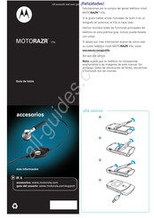 Motorola MOTORAZR V3s Guía De Inicio