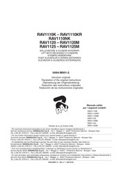 Ravaglioli RAV1110K Traducción De Las Instrucciones Originales
