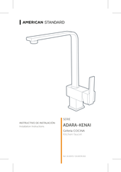 American Standard ADARA-KENAI Serie Instructivo De Instalación