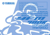 Yamaha YFM70RSXJ Manual Del Propietário