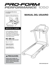 Pro-Form PERFORMANCE 1050 Manual Del Usuario