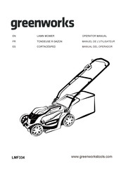 Greenworks LMF334 Manual Del Operador