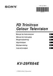 Sony KV-29FX64E Manual De Instrucciones