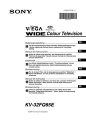 Sony Wega KV-32FQ85E Manual De Instrucciones