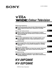 Sony Wega Wide KV-32FQ86E Manual De Instrucciones