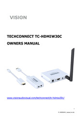 Vision TECHCONNECT TC-HDMIW30C Manual Del Propietário