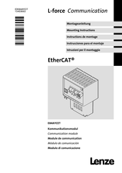 Lenze L-force EtherCAT E84AYCET Instrucciones Para El Montaje