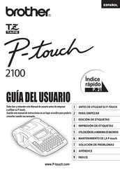 Brother P-touch 2100 Guia Del Usuario