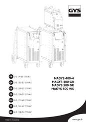 GYS MAGYS 500 GR Manual De Instrucciones