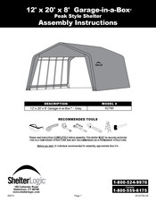 ShelterLogic Garage-in-a-Box 62790 Instrucciones De Montaje