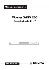 WOXTER X-DiV 200 Manual De Usuario