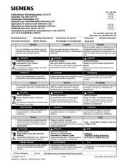 Siemens LCD ETU Instructivo