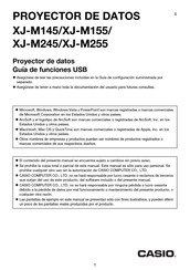 Casio XJ-M145 Guía De Funciones