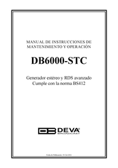 DEVA Broadcast DB6000-STC Manual Del Usuario