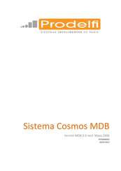 Prodelfi Sistema Cosmos MDB 2.0 Manual Del Usuario