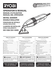 Ryobi DS11008 Manual Del Operador