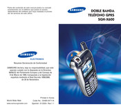 Samsung SGH-X600 Manual De Instrucciones