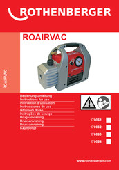 Rothenberger ROAIRVAC 1.5 Instrucciones De Uso