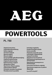 AEG PL 750 Manual Original