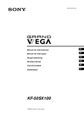 Sony Grand Wega KF-50SX100 Manual De Instrucciones