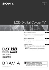 Sony Bravia KDL-40U25 Serie Manual De Instrucciones