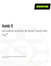 Shure Aonic 5 Manual De Instrucciones