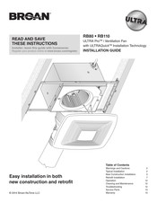 Broan ULTRA Pro RB110 Guía Para La Instalación