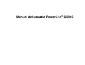 Epson PowerLite G5910 Manual Del Usuario