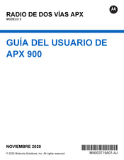 Motorola APX 900 Guia Del Usuario