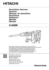 Hitachi Koki H 45MR Instrucciones De Manejo