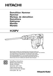 Hitachi Koki H 25PV Instrucciones De Manejo