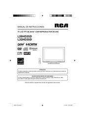 RCA L26HD35D Manual De Instrucciones